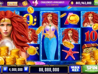 Visualização dos jogos de cassino disponíveis
